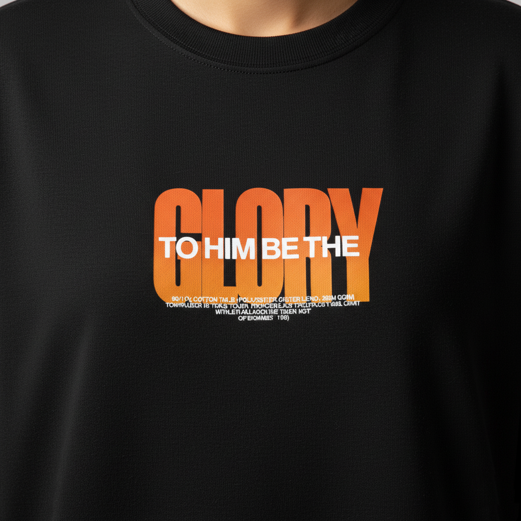 Glory To Him Be The Unisex Terry Oversized Tee