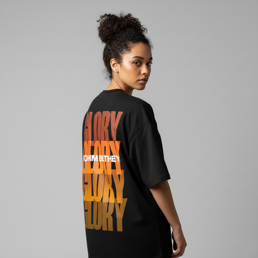 Glory To Him Be The Unisex Terry Oversized Tee