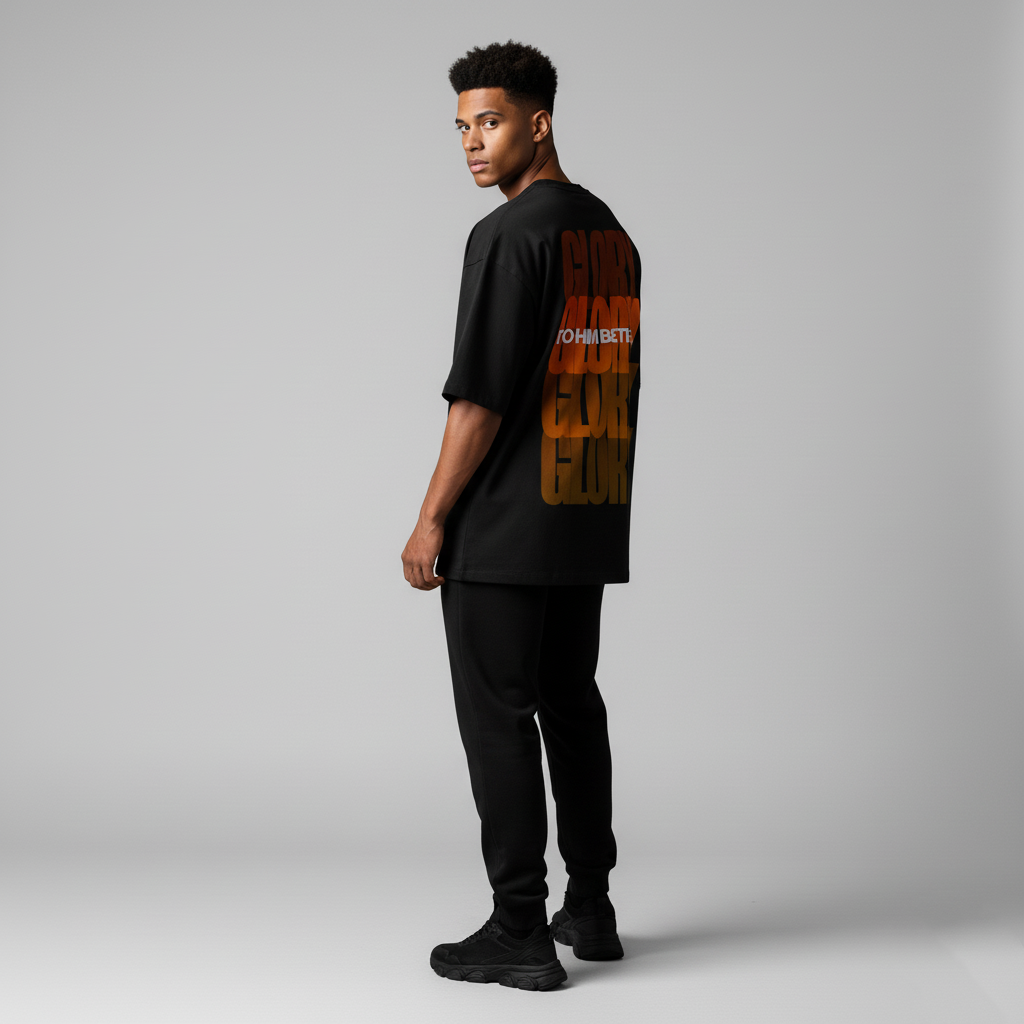 Glory To Him Be The Unisex Terry Oversized Tee