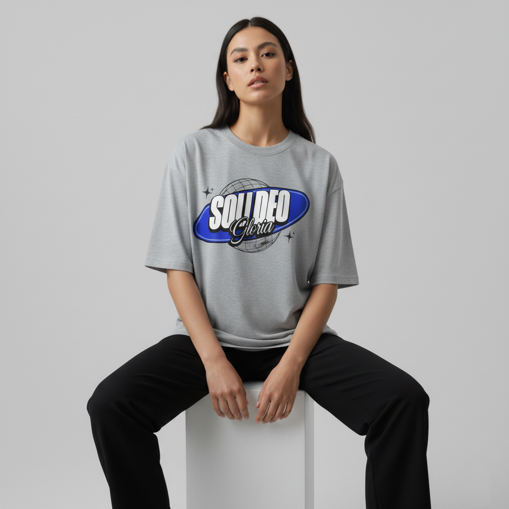 Soli Deo Gloria Unisex Oversized Classic T-Shirt